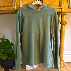 J. Crew Crewcuts Kids' long-sleeve cotton jersey hooded tee - size small (6-7)